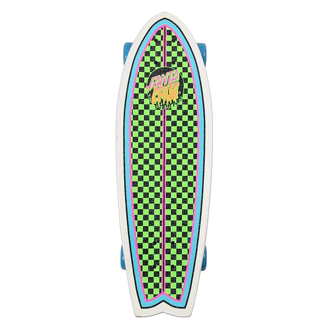 Santa Cruz Cruiser Skateboard Complete Rad Dot Shark 27.7