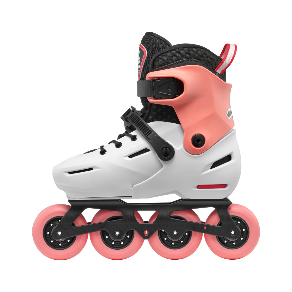 Rollerblade Apex Adjustable Inline Skate Platinum/Coral