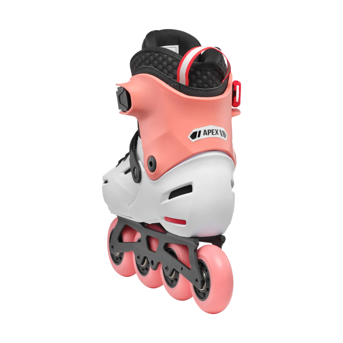Rollerblade Apex Adjustable Inline Skate Platinum/Coral
