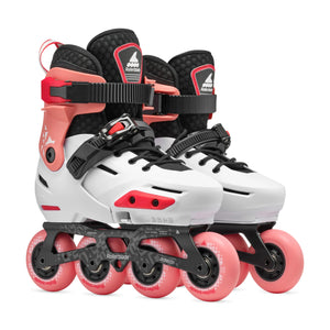 Rollerblade Apex Adjustable Inline Skate Platinum/Coral