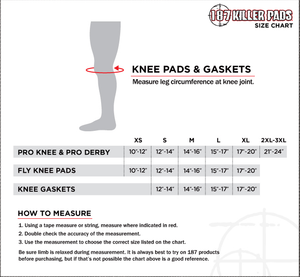 187 Pro Derby Knee Pads (Black/Grey)