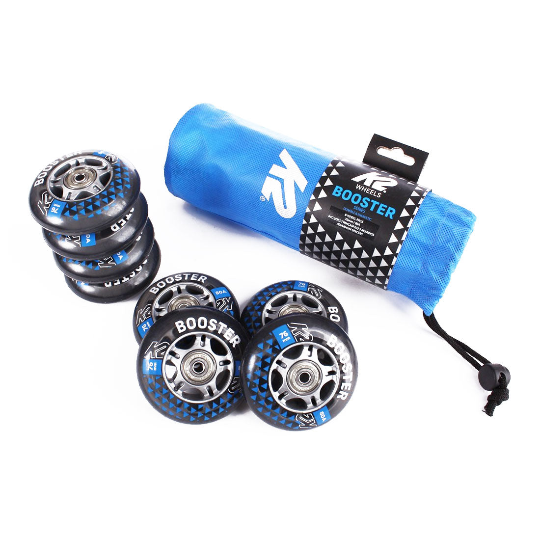 K2 Booster 76mm 80a 8pk w/ ILQ5 Bearings