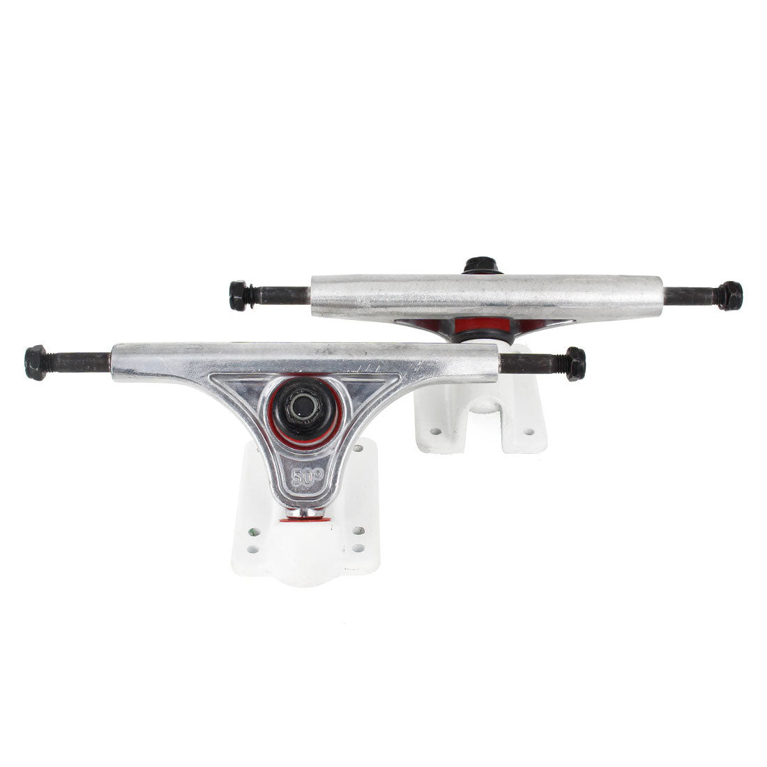 Slant Reverse Kingpin 150mm Trucks White/Polished Skate Society