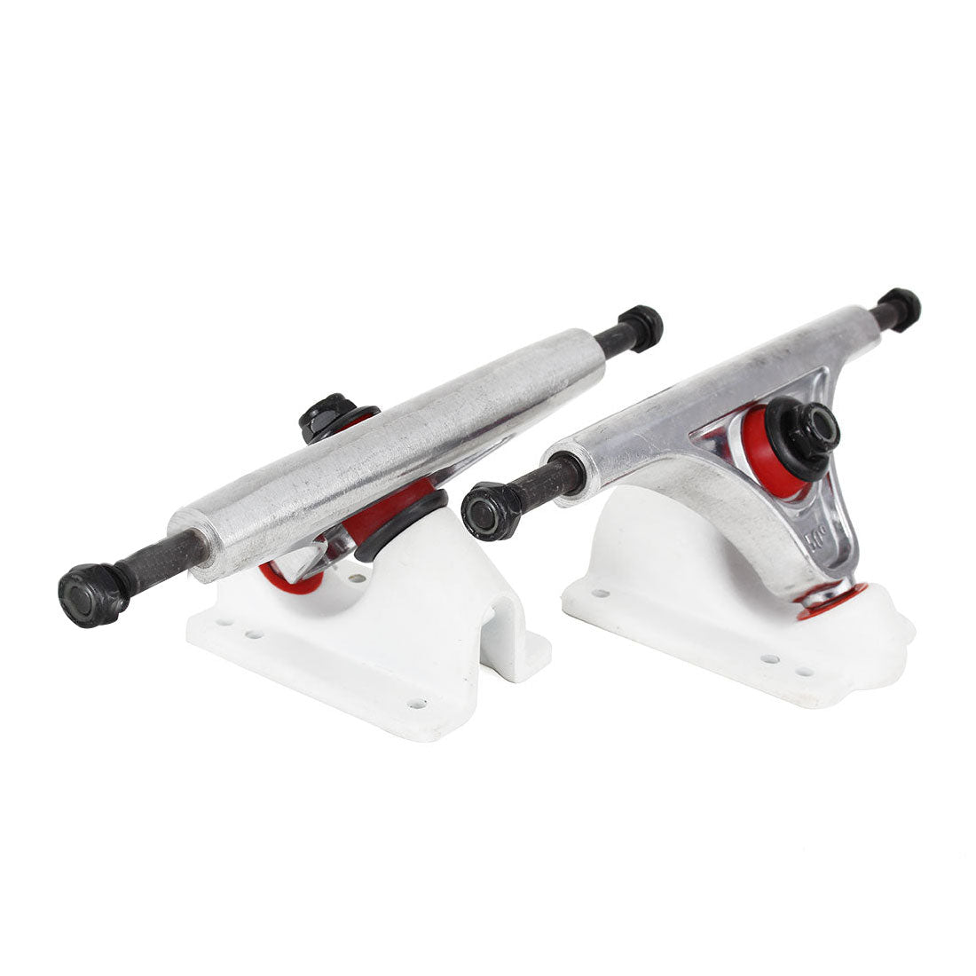 Slant Reverse Kingpin 150mm Trucks - White/Polished