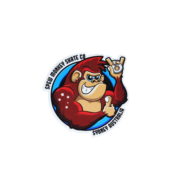 Spew Monkey Skate Co Sticker