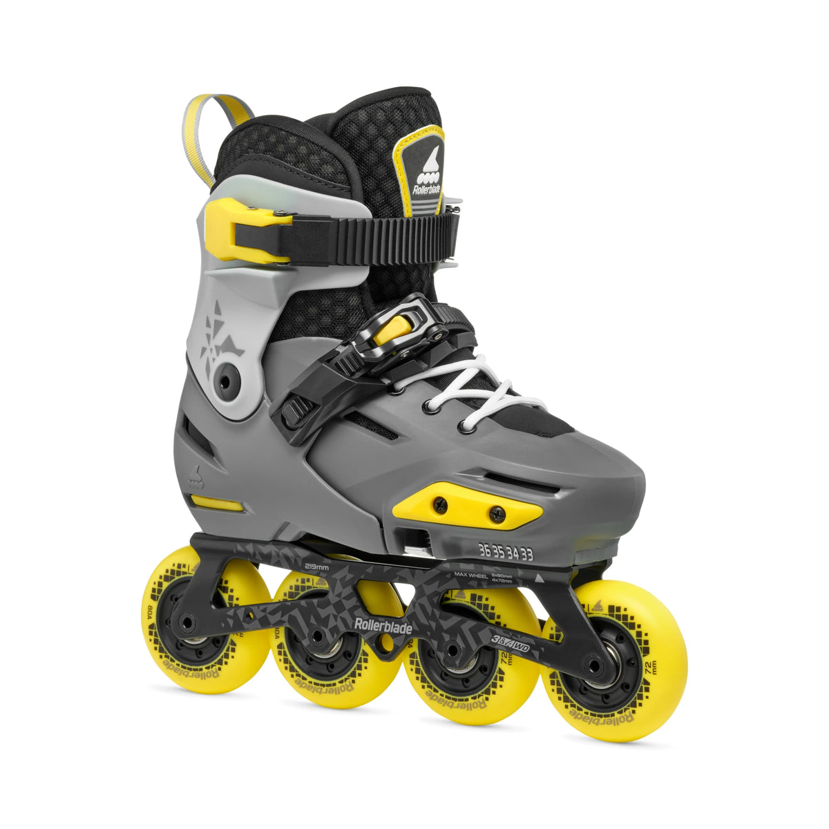 Rollerblade Apex Adjustable Inline Skate Black/Yellow