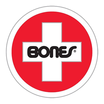 Bones Swiss Cross Sticker - Small