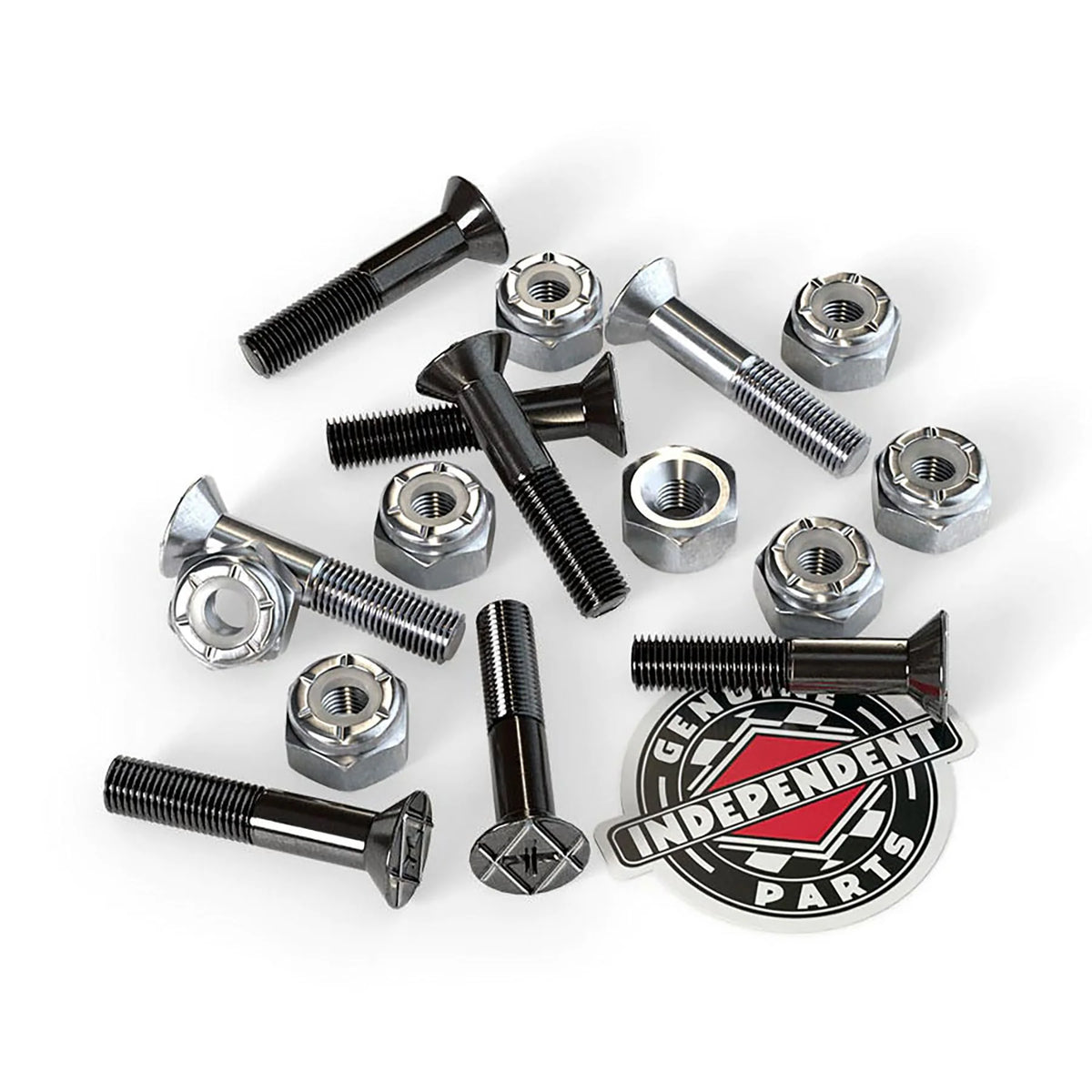 Independent Bolts Phillips Head 1 Inch Black/Silver