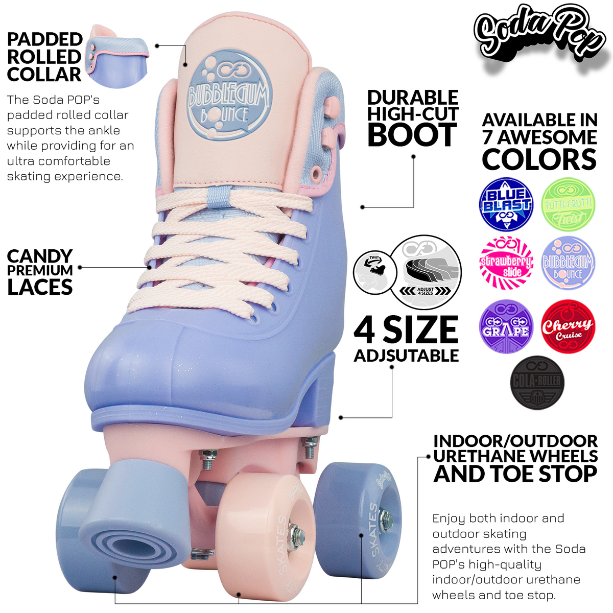 Crazy Skate SODA POP Bubblegum Bounce