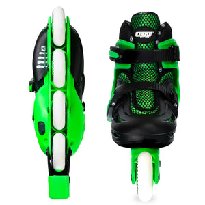 Crazy Inline Skate Blade Size Adjustable Green