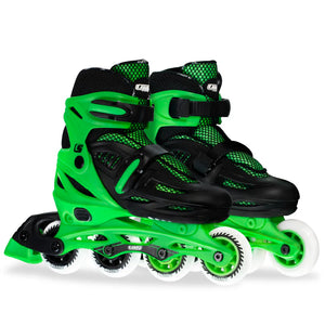 Crazy Inline Skate Blade Size Adjustable Green