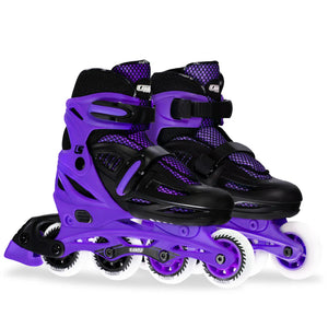Crazy Inline Skate Blade Size Adjustable Purple