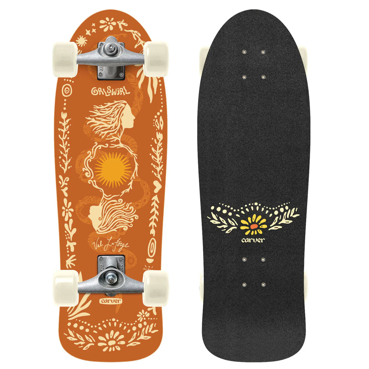 Carver x GIRLSWIRL Cx Raw Complete Surfskate