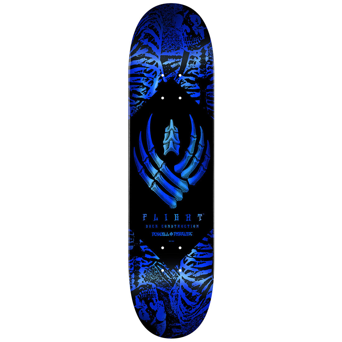 Powell Peralta Flight Skeleton 8.75 Deck - Blue Foil
