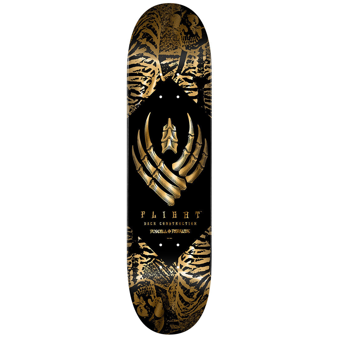 Powell Peralta Flight Skeleton 8.63 Deck - Gold Foil