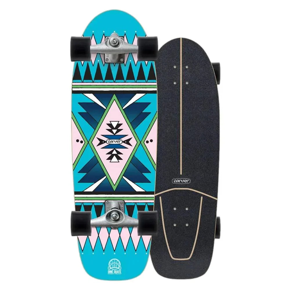 Carver Dine' Skate Garden CX/C7 Raw Surf Skate 31.25" x 9.875"