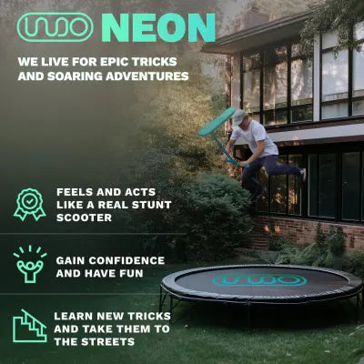 INDO Kickstart Classic Tramp Scooter - Neon
