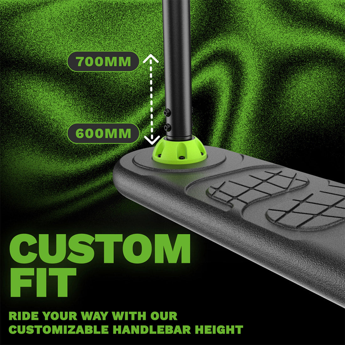 Indo Fusion Tramp Scooter - Black/Green