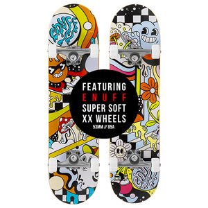 Enuff Meltworld Skateboard 7.75" Complete