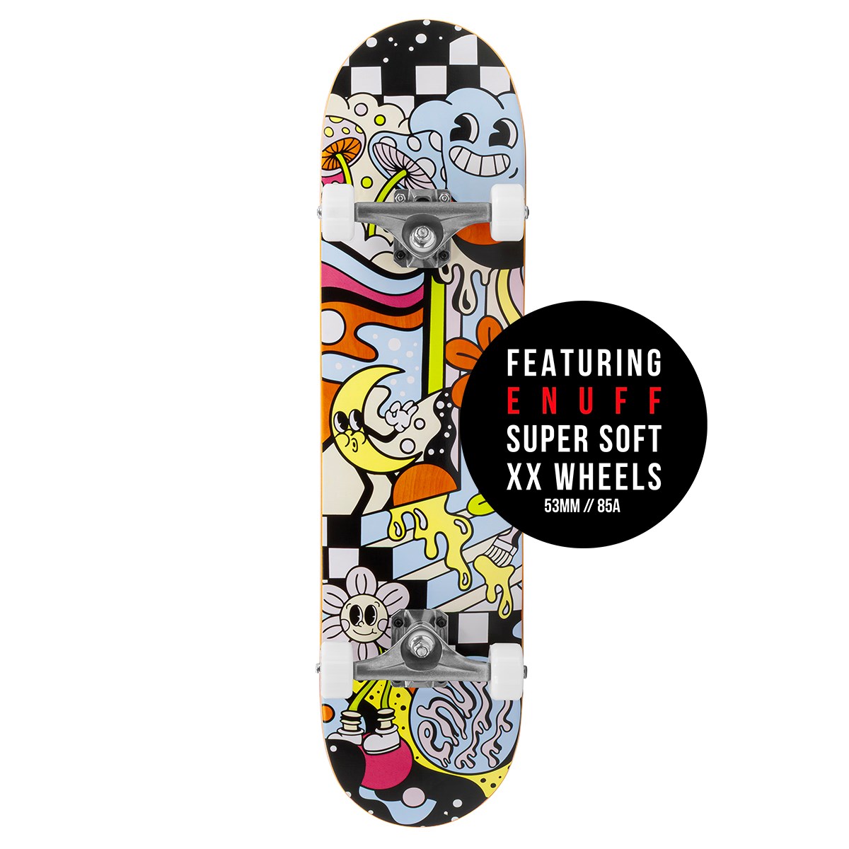 Enuff Meltworld Skateboard 7.25" Mini Complete