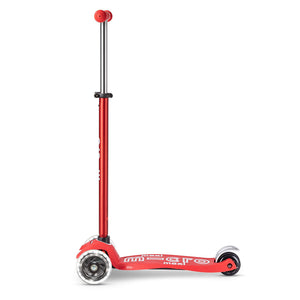 Micro Maxi Deluxe 3 Wheel LED Scooter - Red