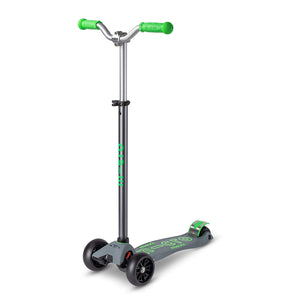 Micro Maxi Deluxe 3 Wheel PRO Scooter - Grey/Green