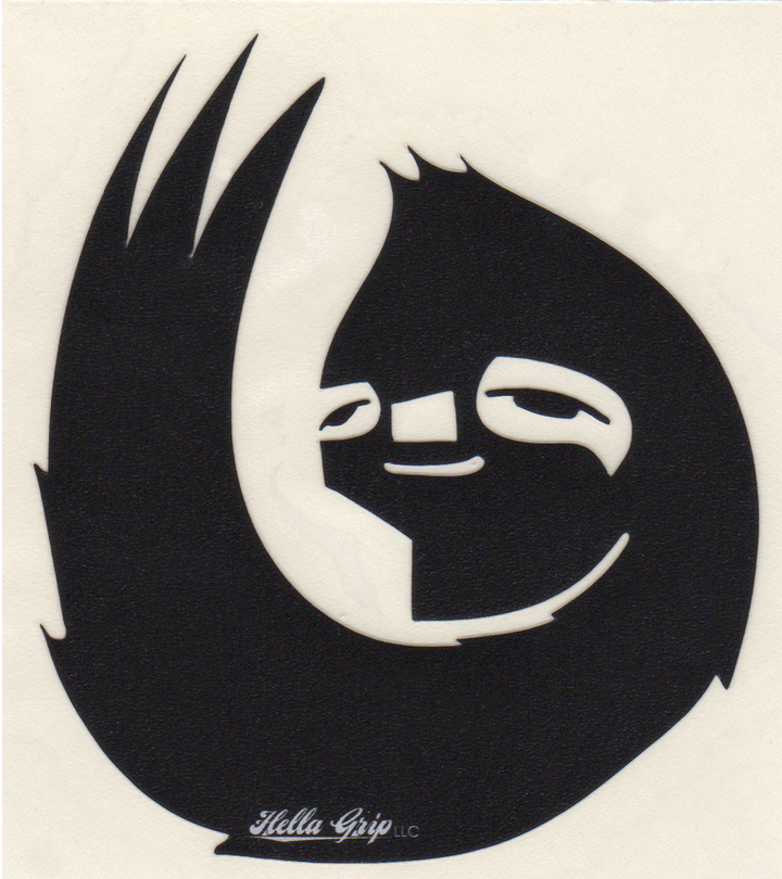 Hella Grip - OG sloth die-cut sticker