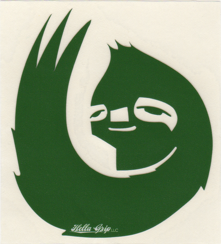 Hella Grip - OG sloth die-cut sticker