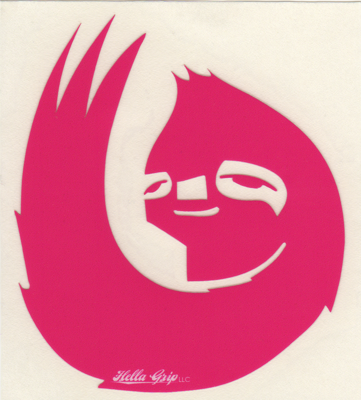 Hella Grip - OG sloth die-cut sticker
