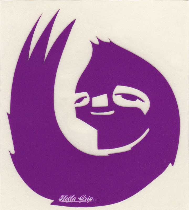 Hella Grip - OG sloth die-cut sticker