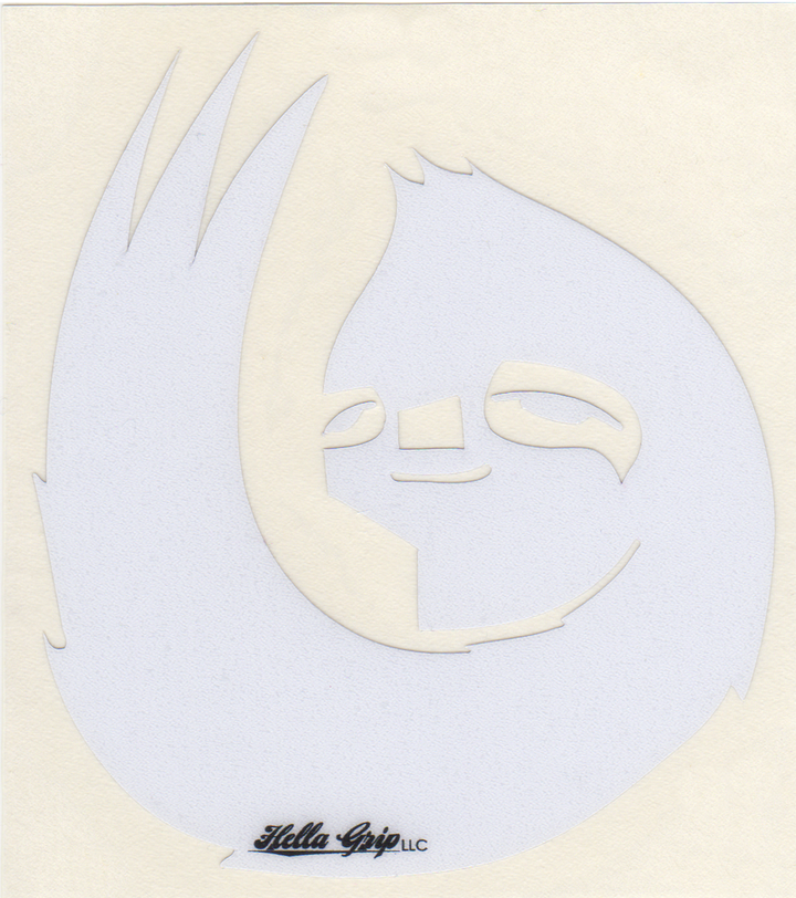 Hella Grip - OG sloth die-cut sticker