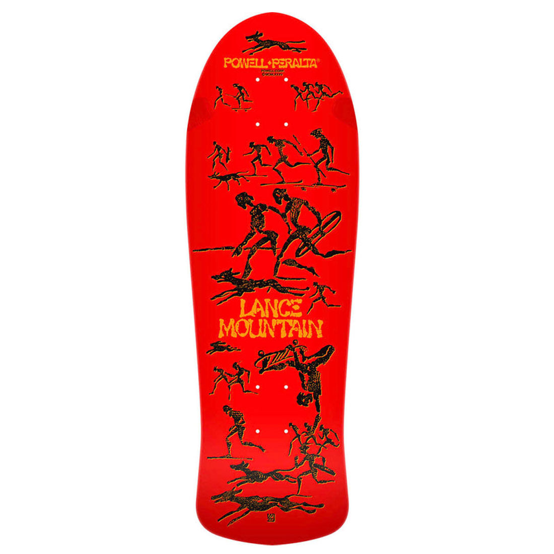 Powell Peralta Bones Deck レッド OG Ray Rodriguez Skull & Sword Powell-Peralta Deck in red-stain