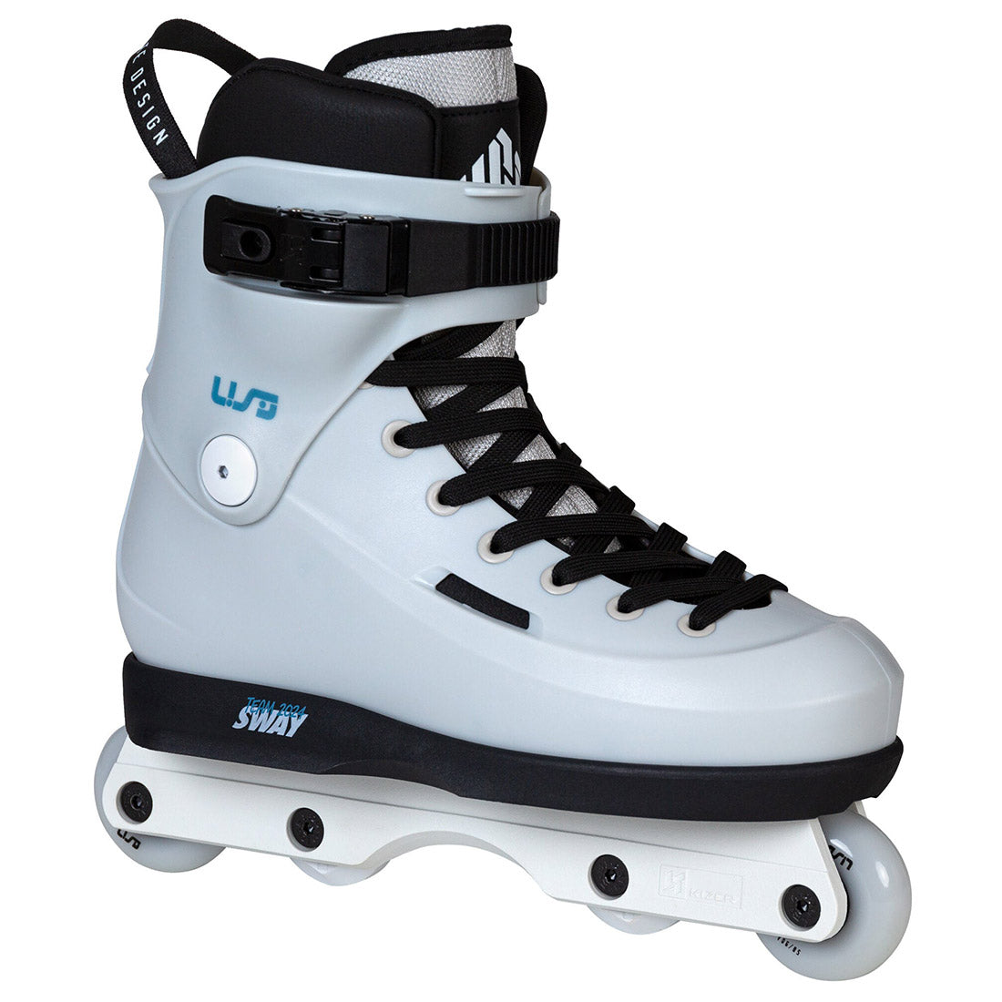 USD Sway 58 XXIV Skate - Grey/Black Inline Aggressive Skates