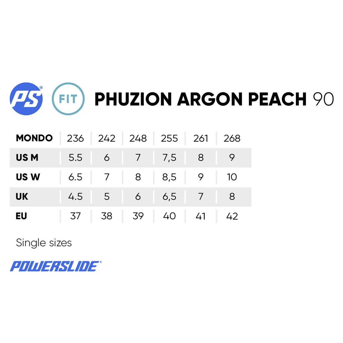 Powerslide Phuzion Argon Peach 90 Inline Skates