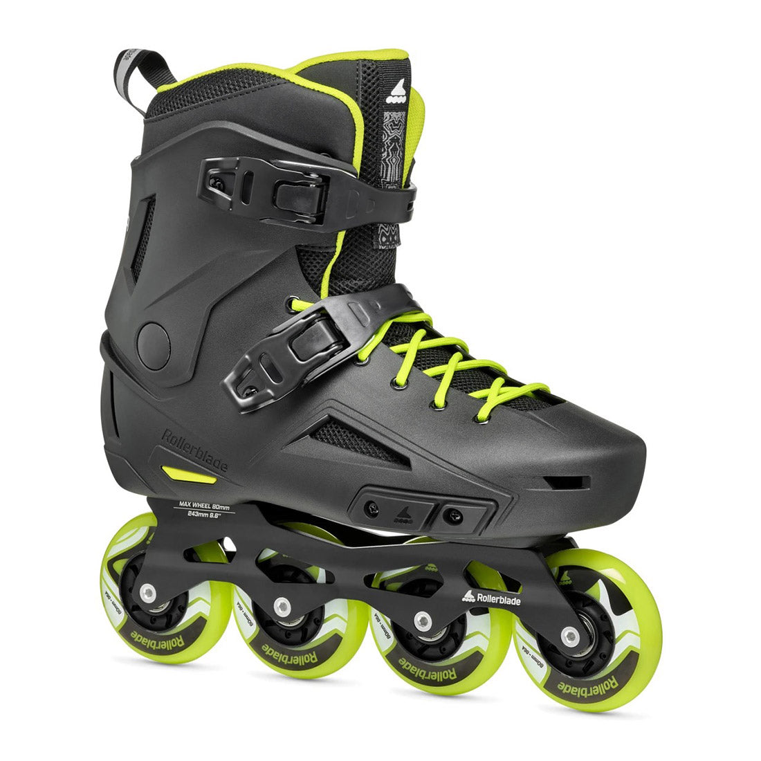 Rollerblade Lightning - Black/Lime Inline Rec Skates