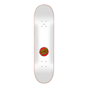 Santa Cruz Skateboard Deck Classic Dot 8.0" White - Clearance