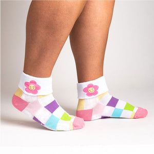 Sock It To Me Check You Out - Turn Cuff Crew