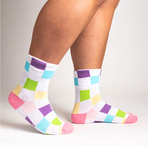 Sock It To Me Check You Out - Turn Cuff Crew
