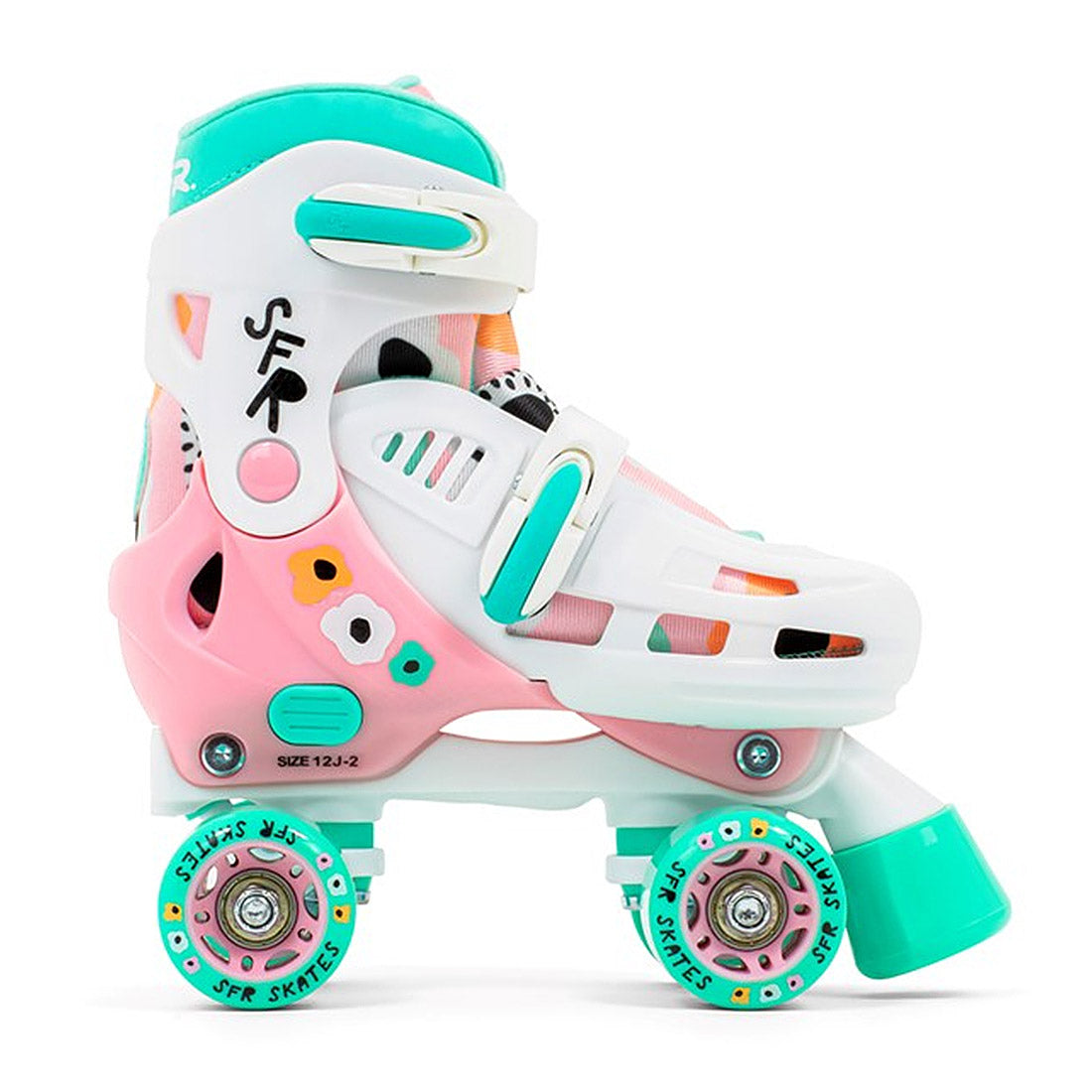 SFR Storm V Quad Roller Skates Flower