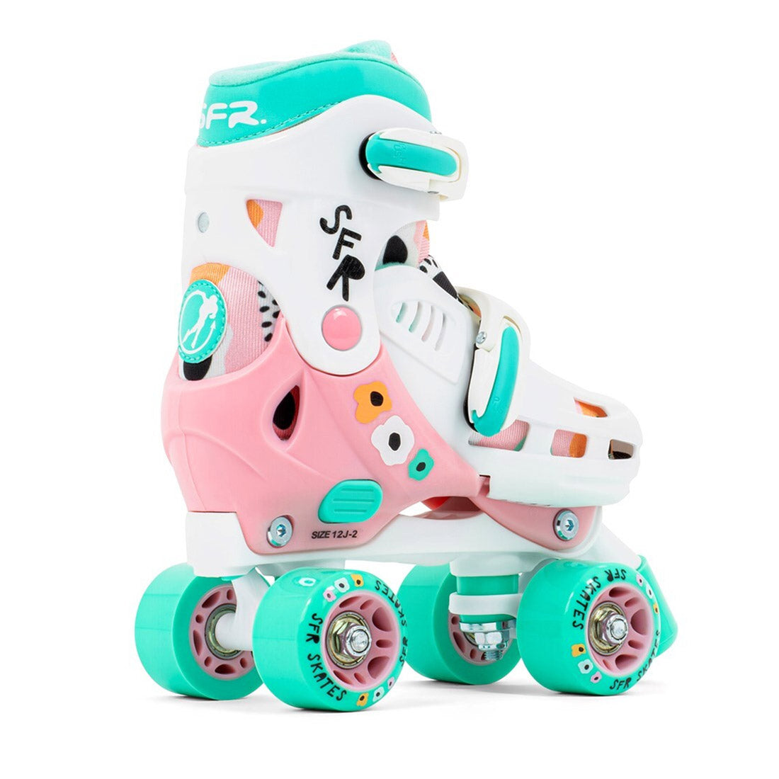 SFR Storm V Quad Roller Skates Flower