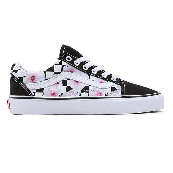 Checkerboard Cherry Blossom Vans Mens Vans Old Skool Checkerboard