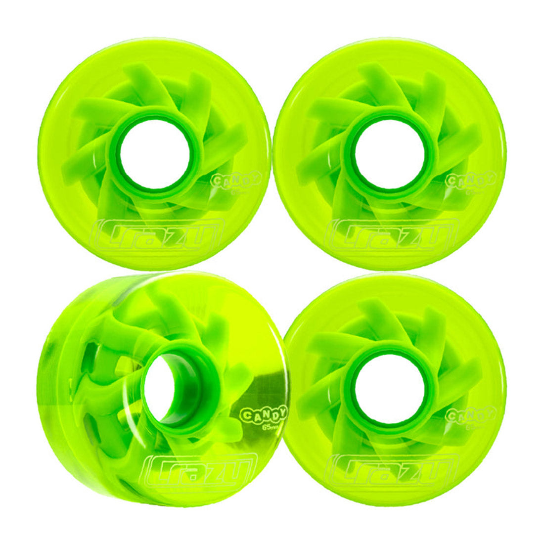 Crazy Wheel Candy 65mm 78a Wheels 4pk