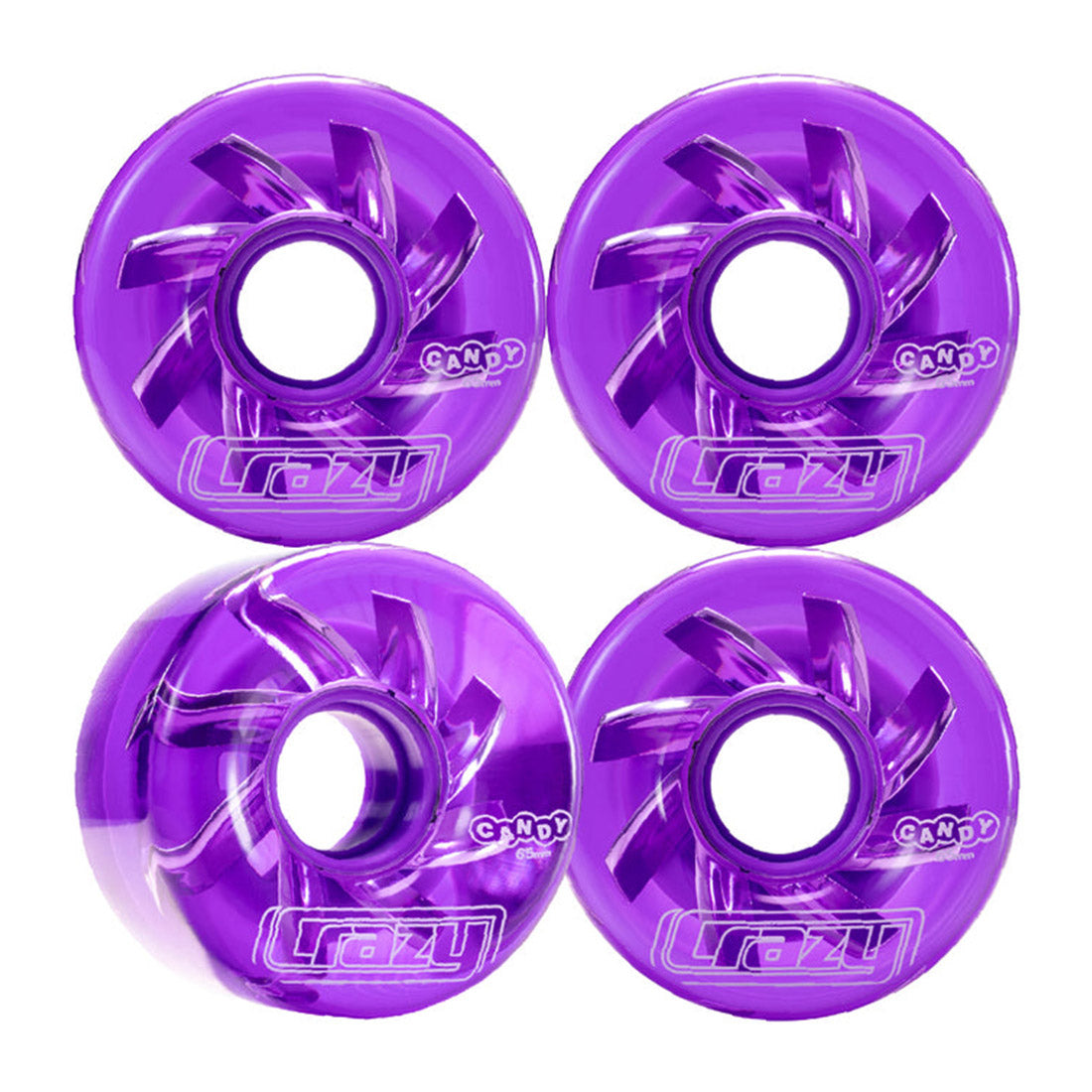 Crazy Wheel Candy 65mm 78a Wheels 4pk