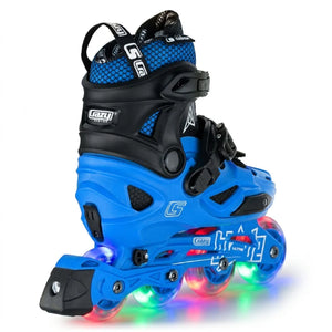 Crazy Inline Skate Blade Size Adjustable Blue-Ultra