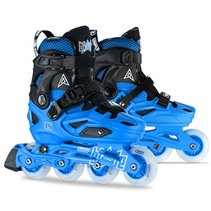 Crazy Inline Skate Blade Size Adjustable Blue-Ultra