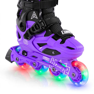 Crazy Inline Skate Blade Size Adjustable Black-Purple