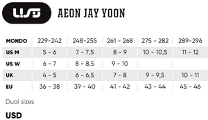 USD Aeon Jay Yoon 60 Aggressive Inline Skates Aggressive Inline Skates