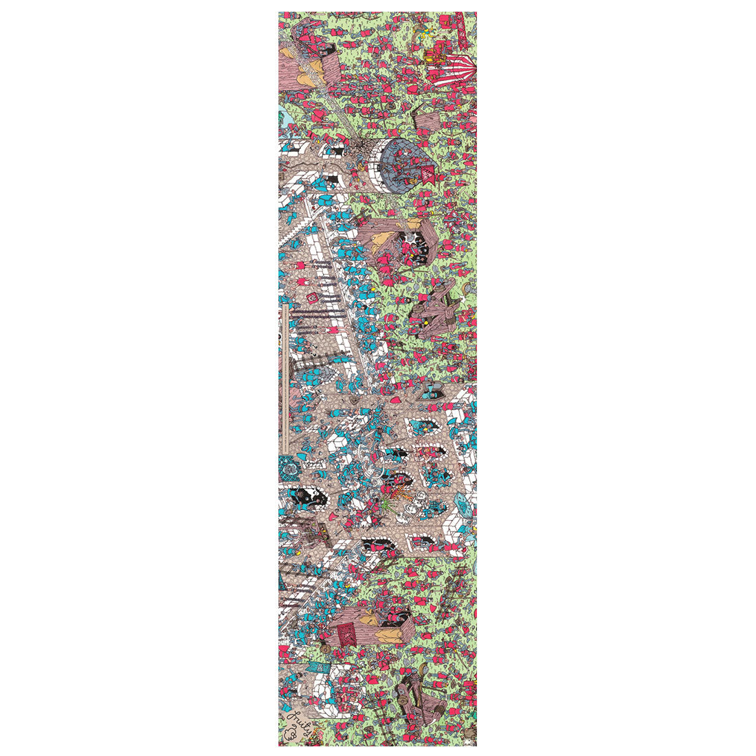 Where's Wally Castle Siege Fruity Griptape 9" x 33"