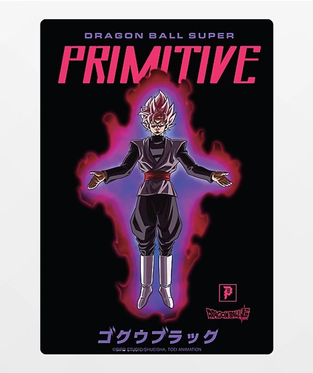 Primitive Goku Black Sticker - Black