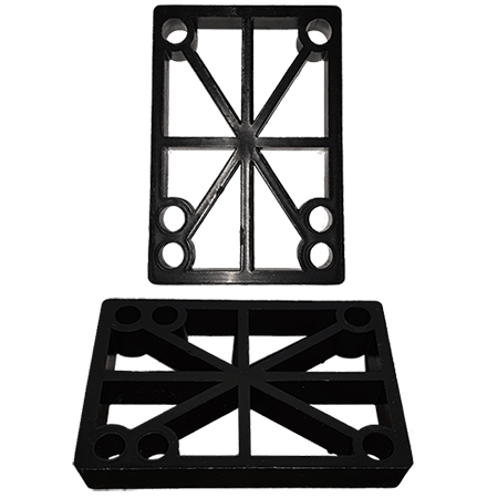 Modus Riser Pads 1/2 - Black - Skate Society